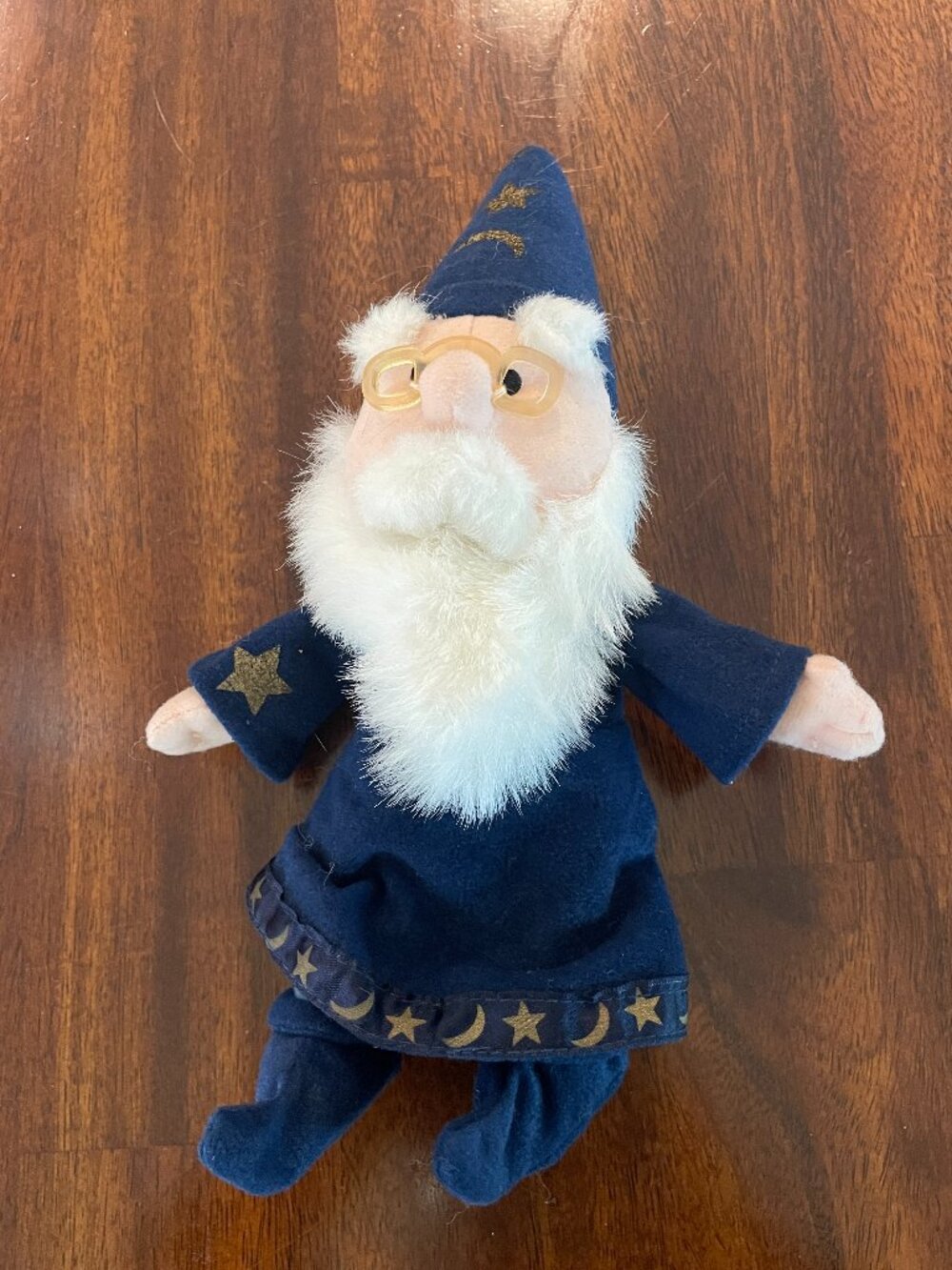 Vintage 1990s Disney Club 10” Plush Merlin Wizard Stuffed Beanbag Animal Toy